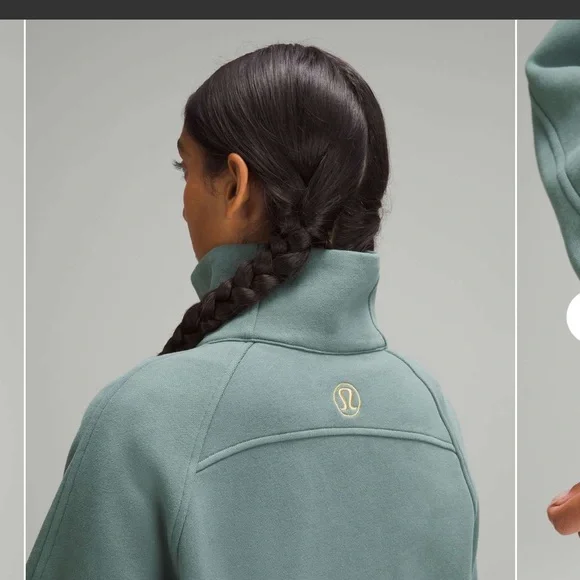 lululemon athletica Sage Green Half-Zip Funnel Sweatshirt - Picture 5 of 14